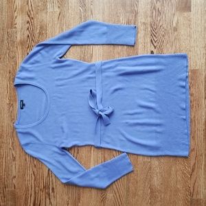 (14) Papaya Soft Knit Pastel Long Sleeve Tie Waist Sweater Fall Winter Modest